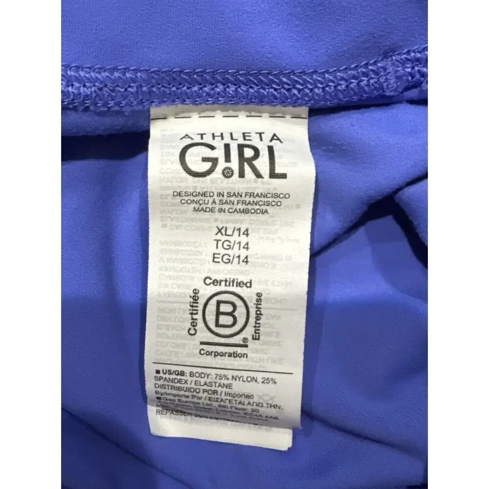 Athleta Girl High Rise Powervita Chit Chat Tight/Legging XL/14 (LOT OF 3)